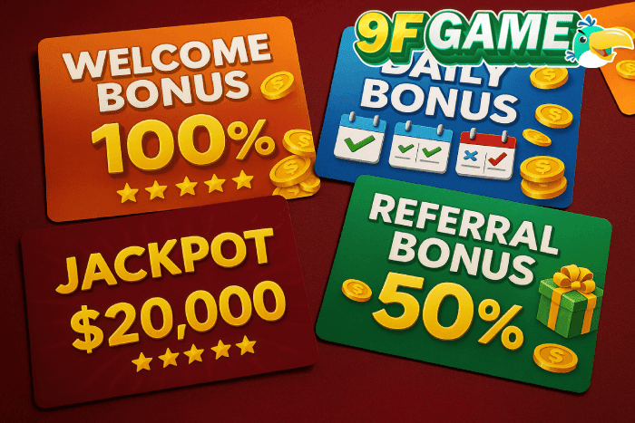 Bônus de cassino móvel 9FGAME com apostas online